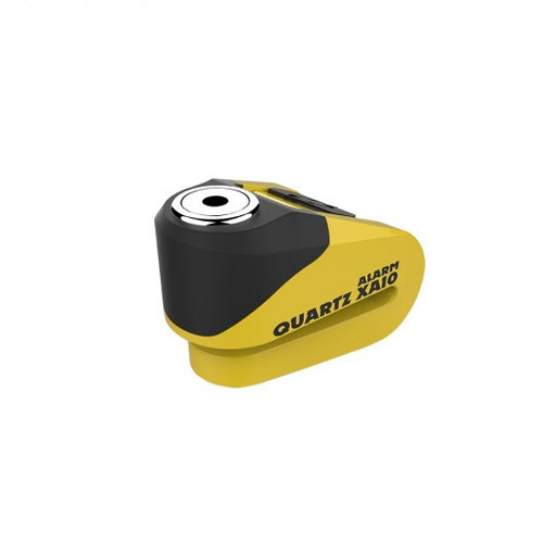 Quartz XA10 Alarm Disc Lock 10mm Yellow Black