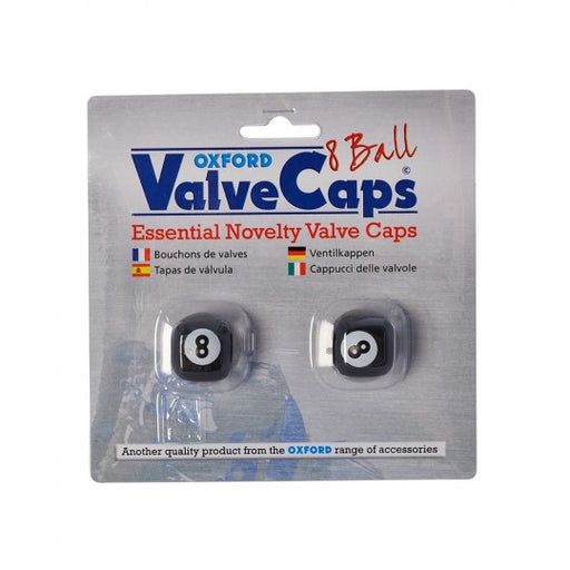 8 Ball Valve Caps Black - Pair